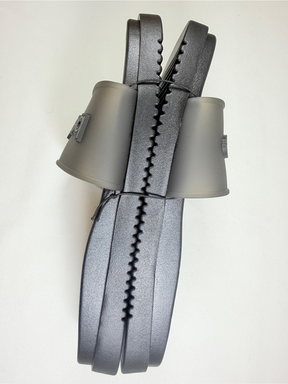 Bebe Women’s Gray Black Logo Pool Slide Sandals Size 10 NWT - Picture 4 of 6